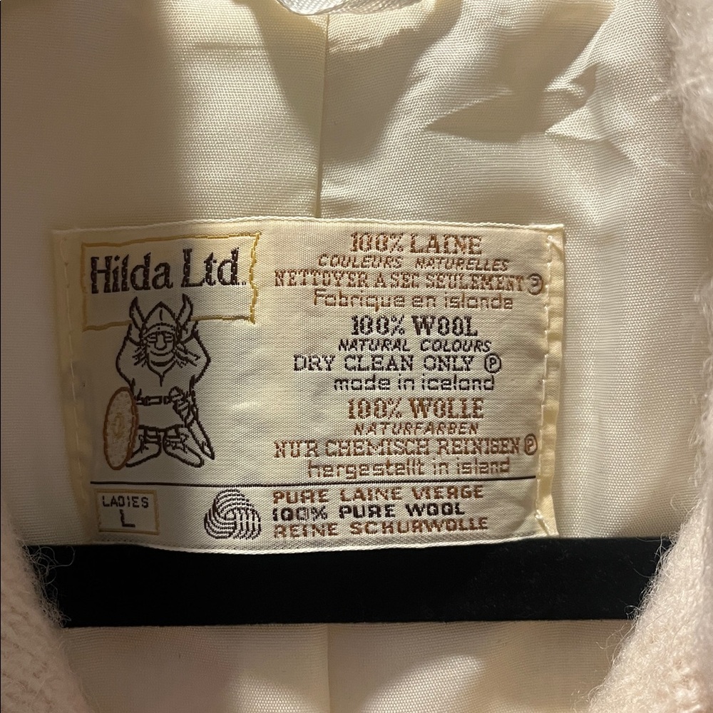 Vintage Hilda 100% wool coat Sz L - Picture 3 of 6